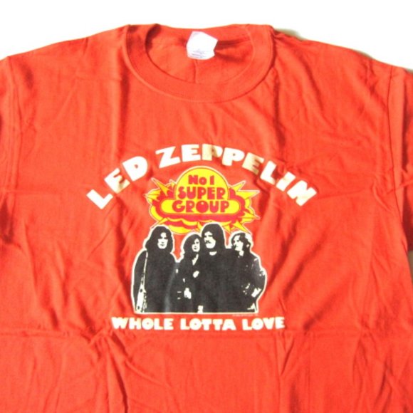 Led Zeppelin Lotta Love Orange Tee - Picture 2 of 2